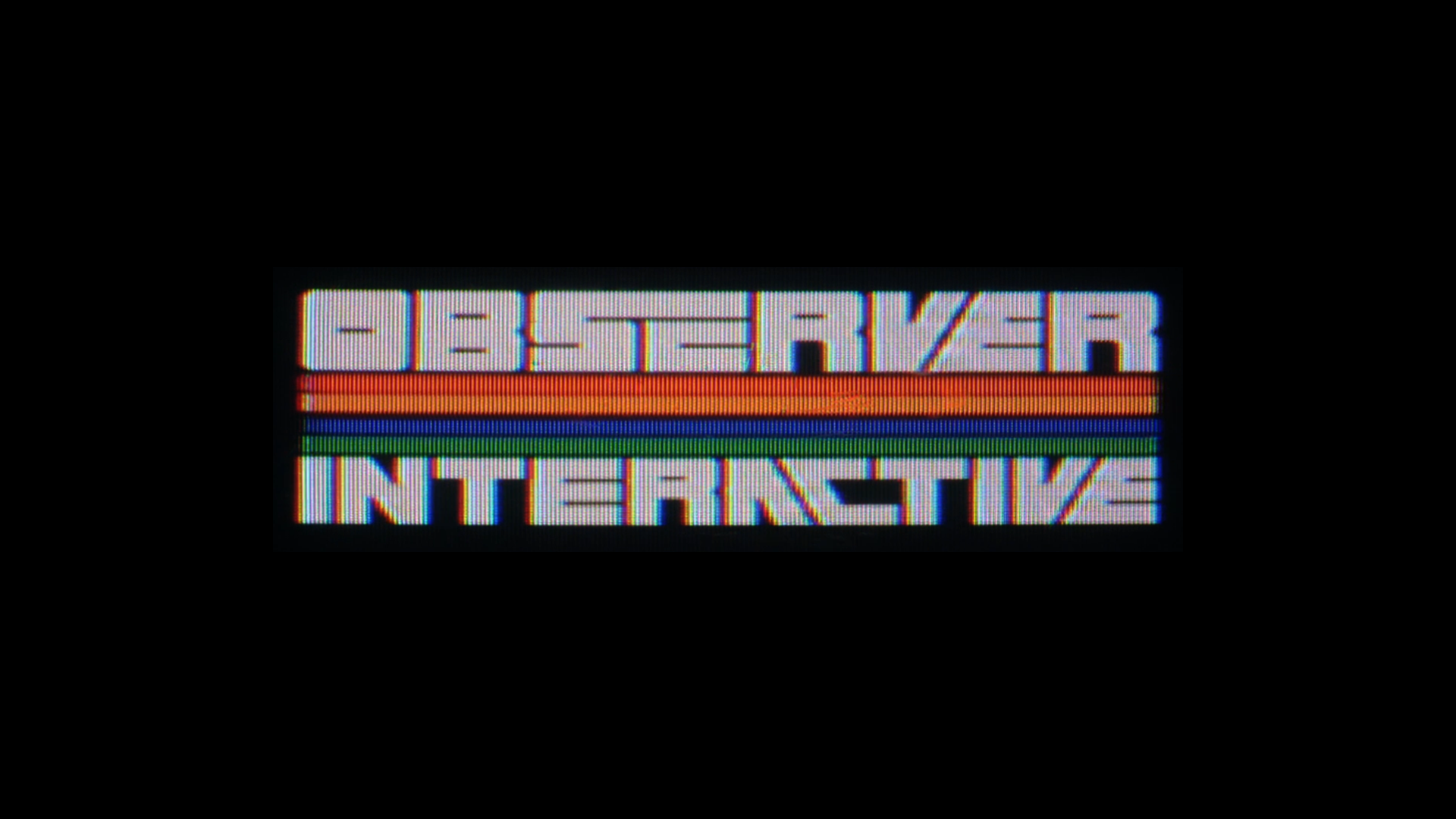 Observer Interactive cover image featuring the brand logo captured on a CRT TV