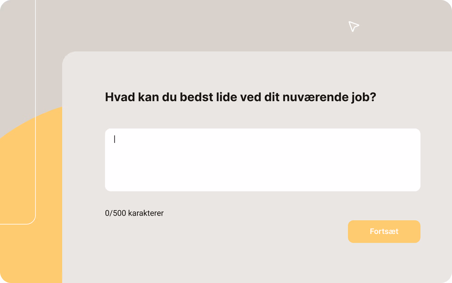 Åbent spørgsmål i spørgeskema til medarbejderundersøgelse, hvor medarbejdere beskriver, hvad de bedst kan lide ved deres nuværende job