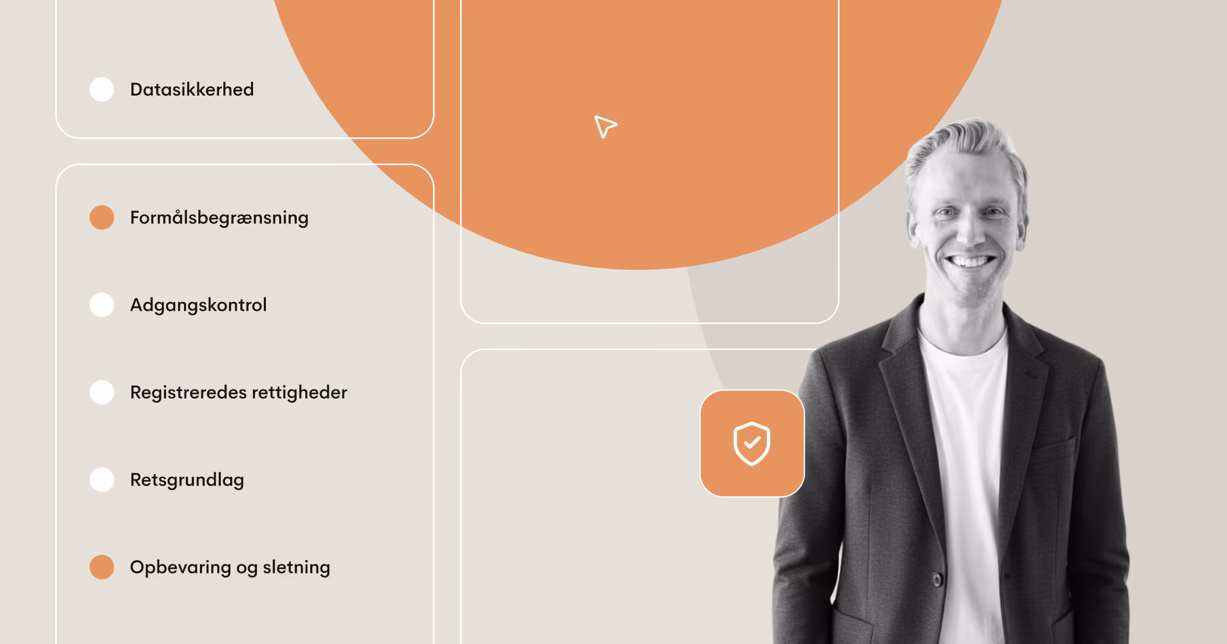 GDPR-koncepter med vægt på lovgivningsmæssige sikkerhedsforanstaltninger og respondentdatabeskyttelse i spørgeskemaværktøjer.