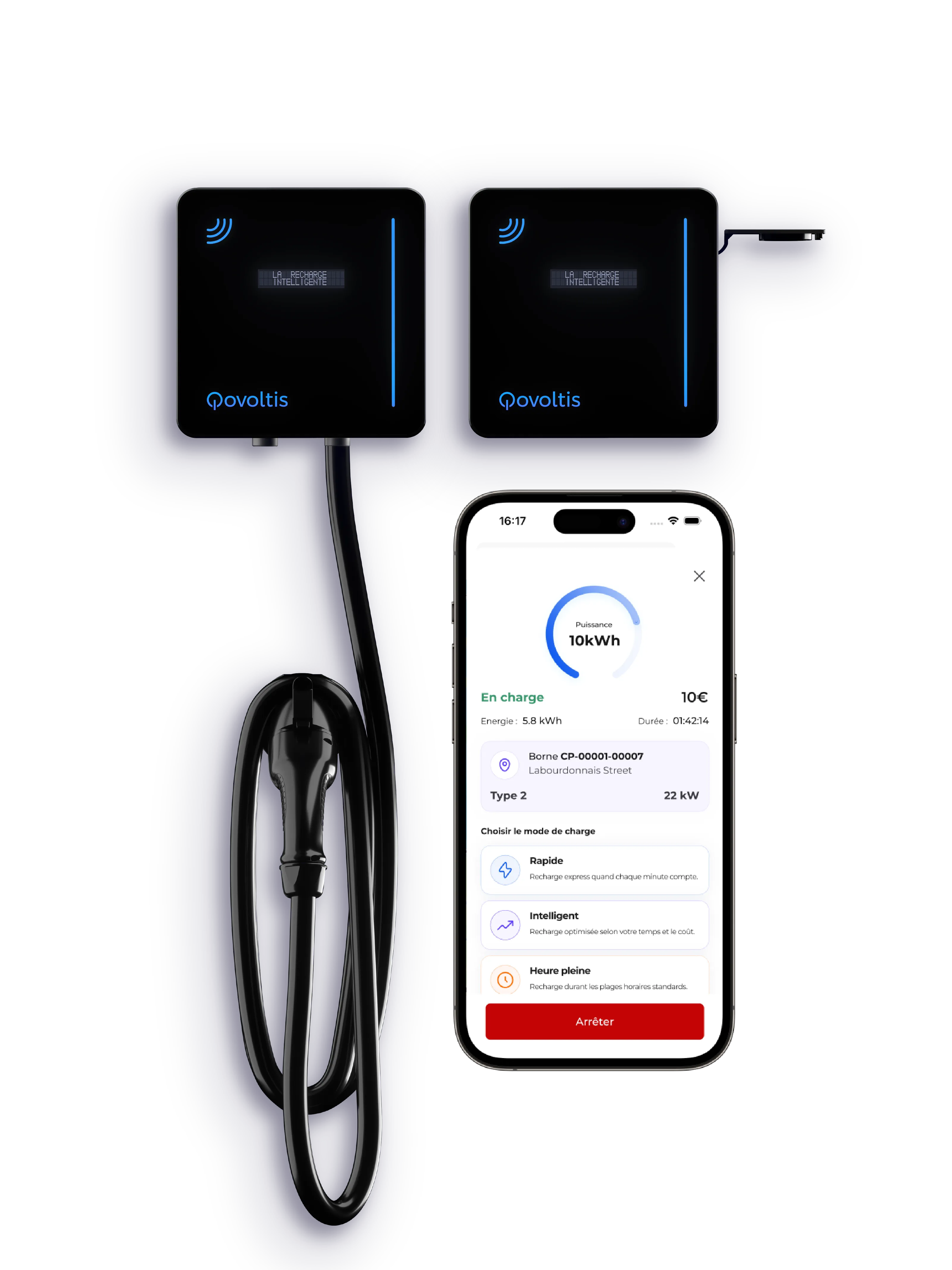 Les Qobox mini et l'application Qovoltis