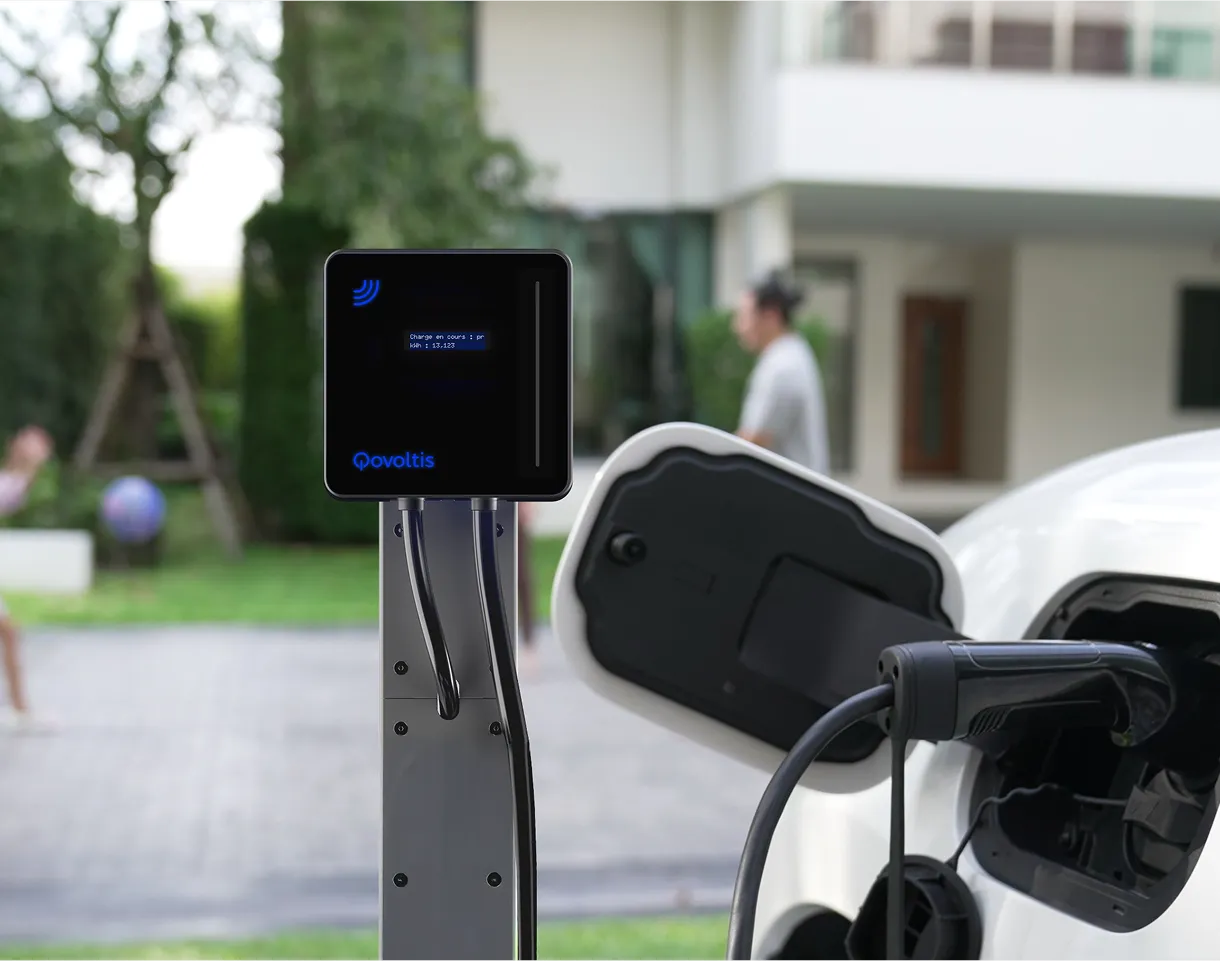 Qobox mini sur pied installée au domicile d'un collaborateur
