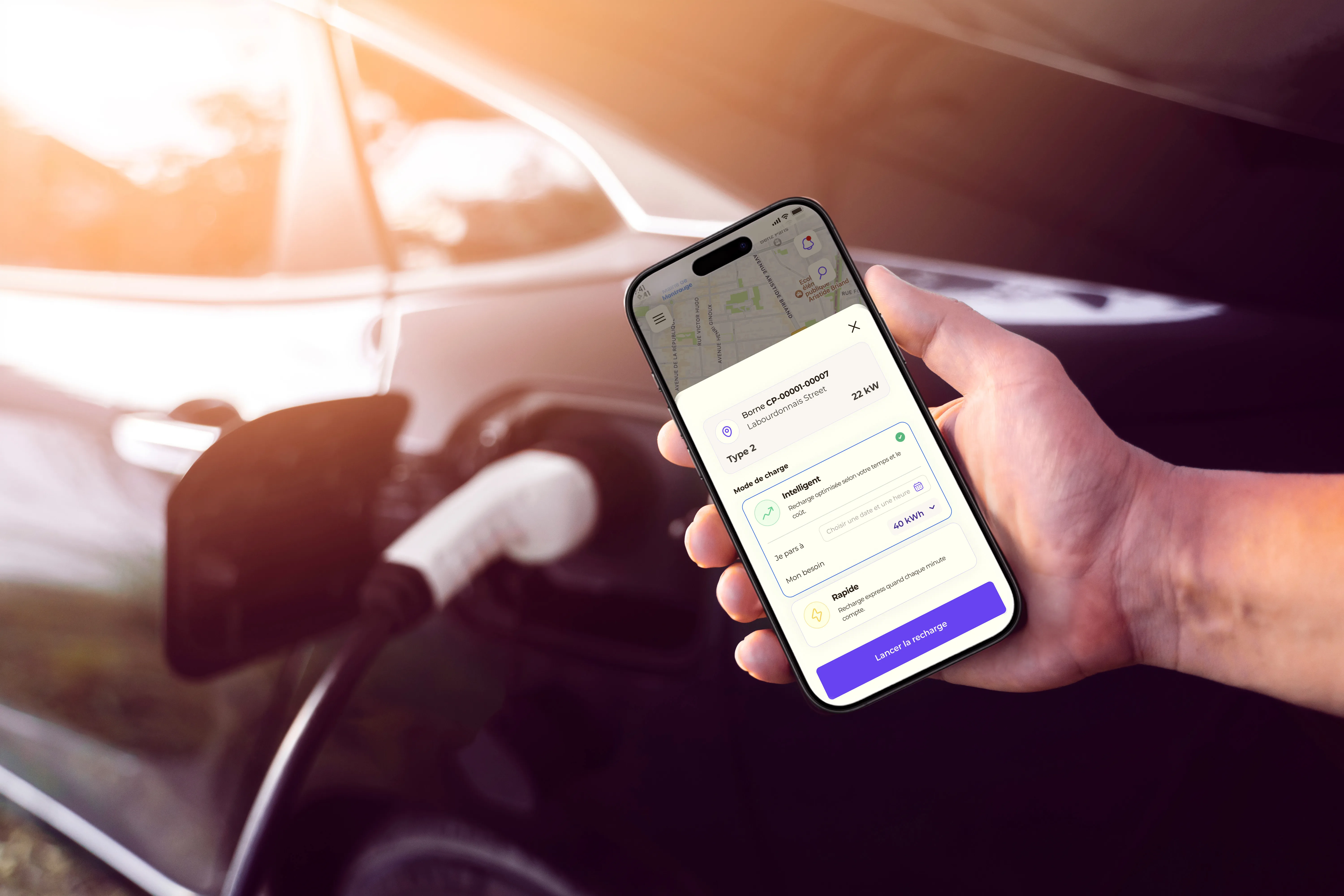 QoApp - recharge intelligente, l'application mobile de Qovoltis pour gérer sa recherche à distance
