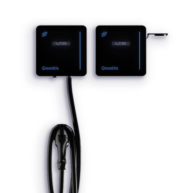 Borne de recharge Qobox mini pour le domicile d'un collaborateur