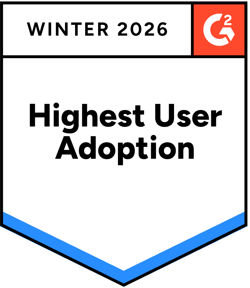 G2 Winter 2026 Highest User Adoption badge