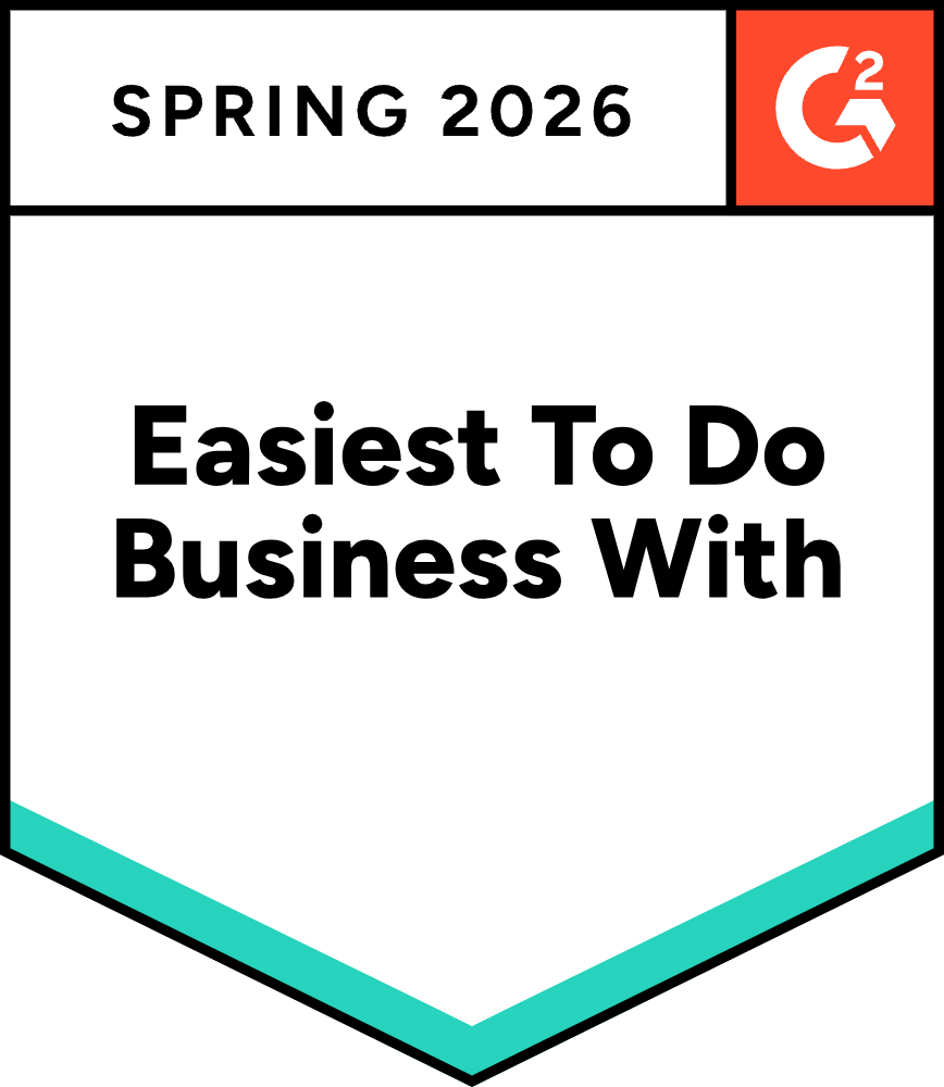 G2 Spring 2026 Easy to do Business with badge