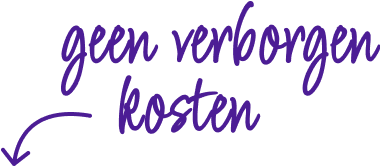 Geen verborgen kosten