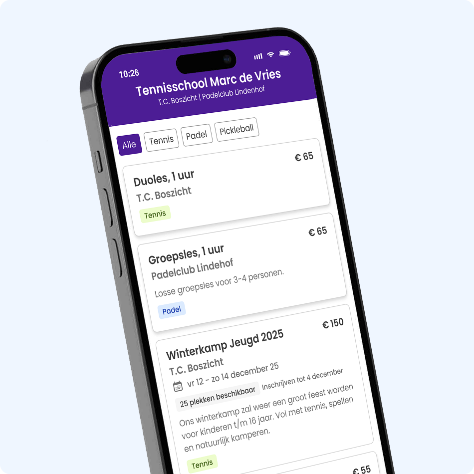 phone with lesson overview