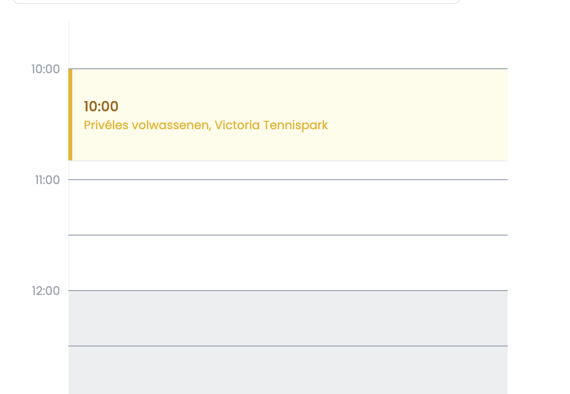 Niet-bevestigd en betaald lesvoorstel