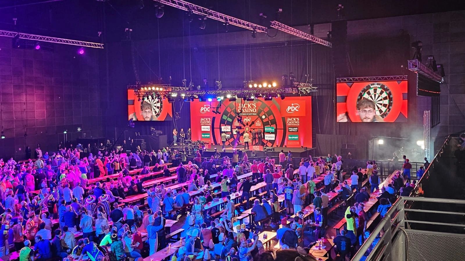 TV Lighting Services provided for the Darts at the Dome, Bahrain International Circuit