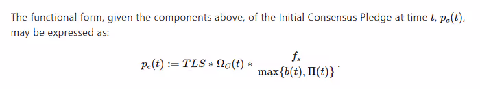 Expression of the inital concensus pledge