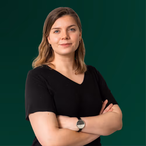Roosa Meriläinen smiling
