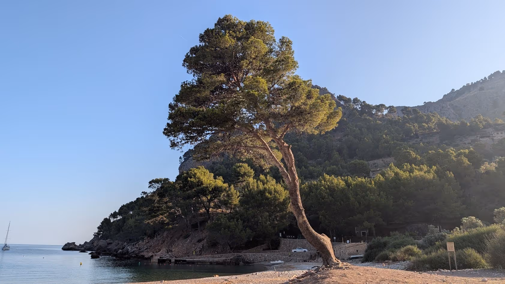 Beach of Cala Tuent in the morning