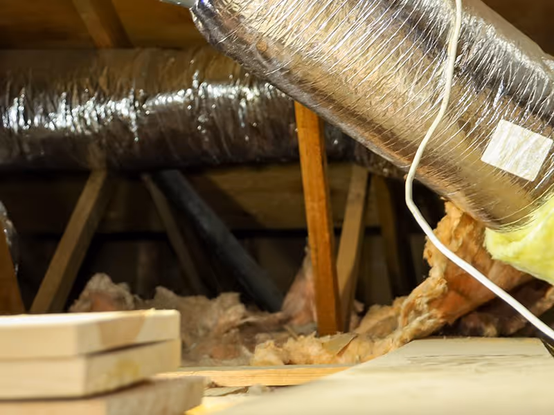 insulation in an attic