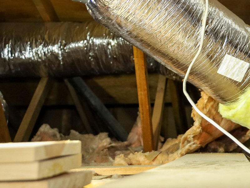 insulation in an attic