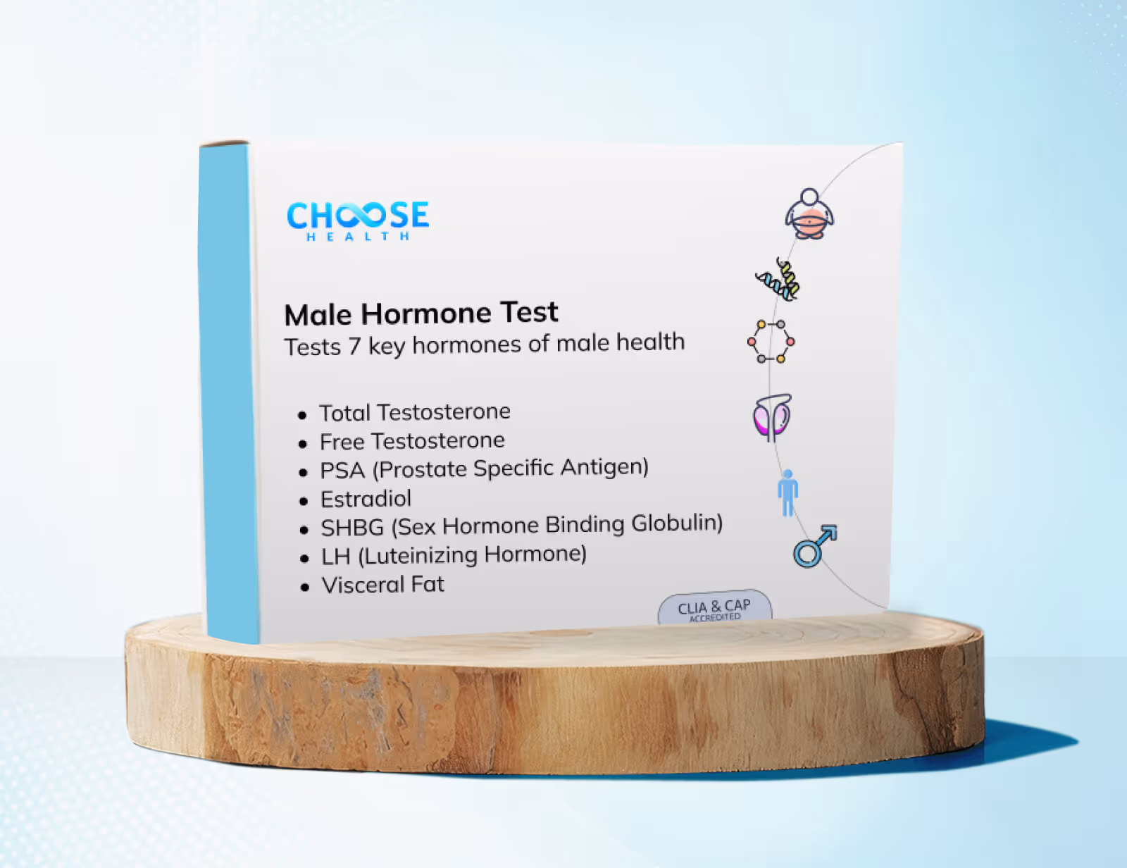 Choose health at-home male hormone function test
