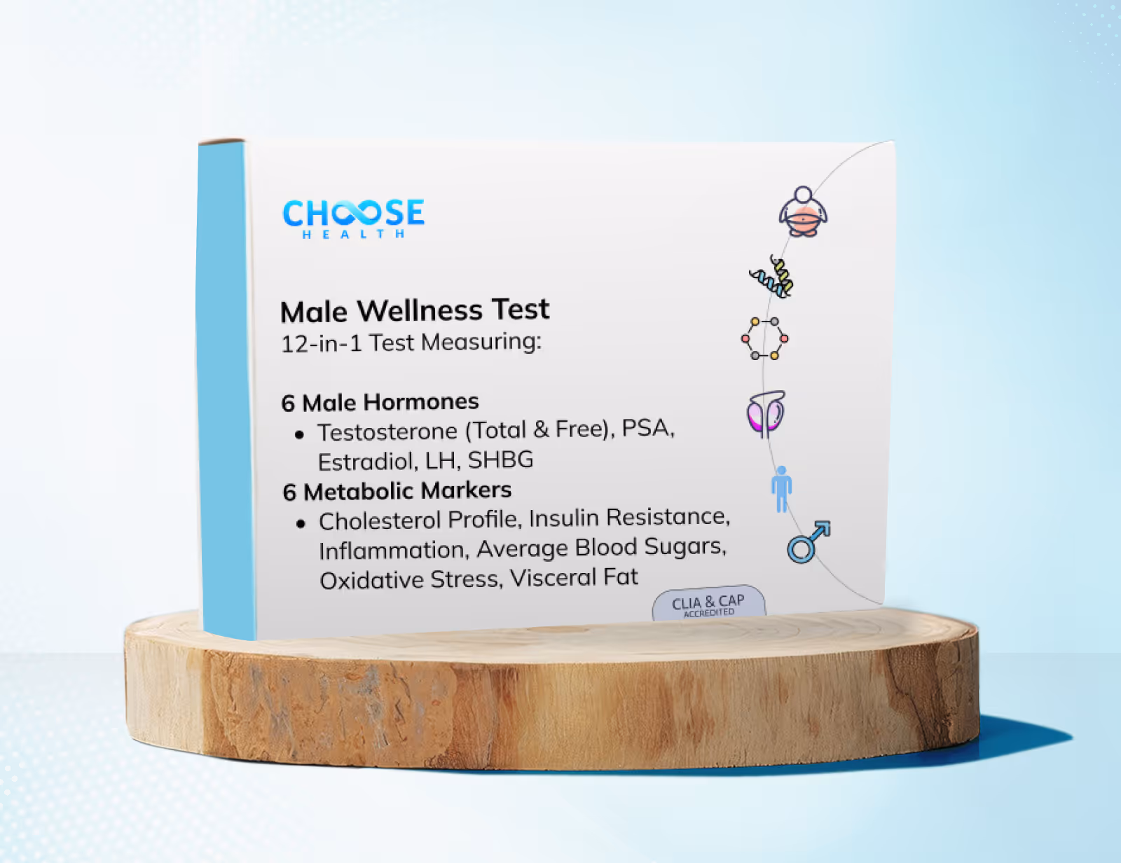 Choose health at-home male wellness test