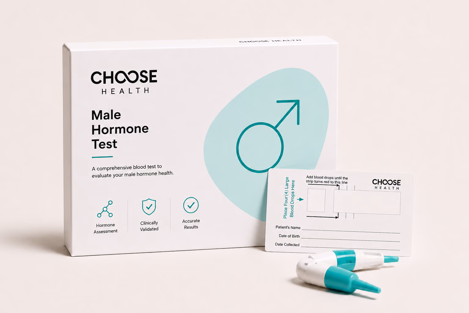 Choose health at-home male hormone function test