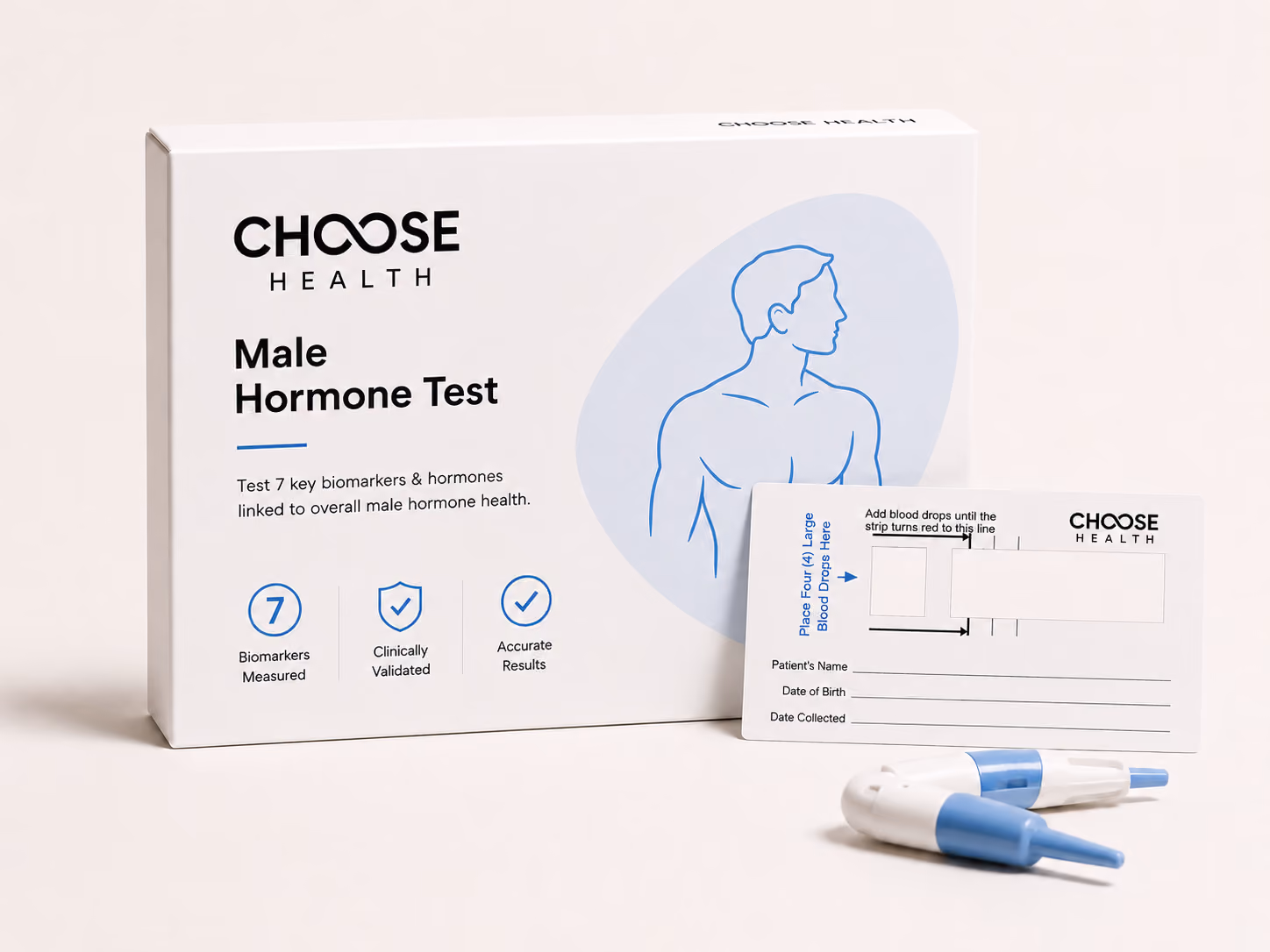 Choose health at-home male hormone function test
