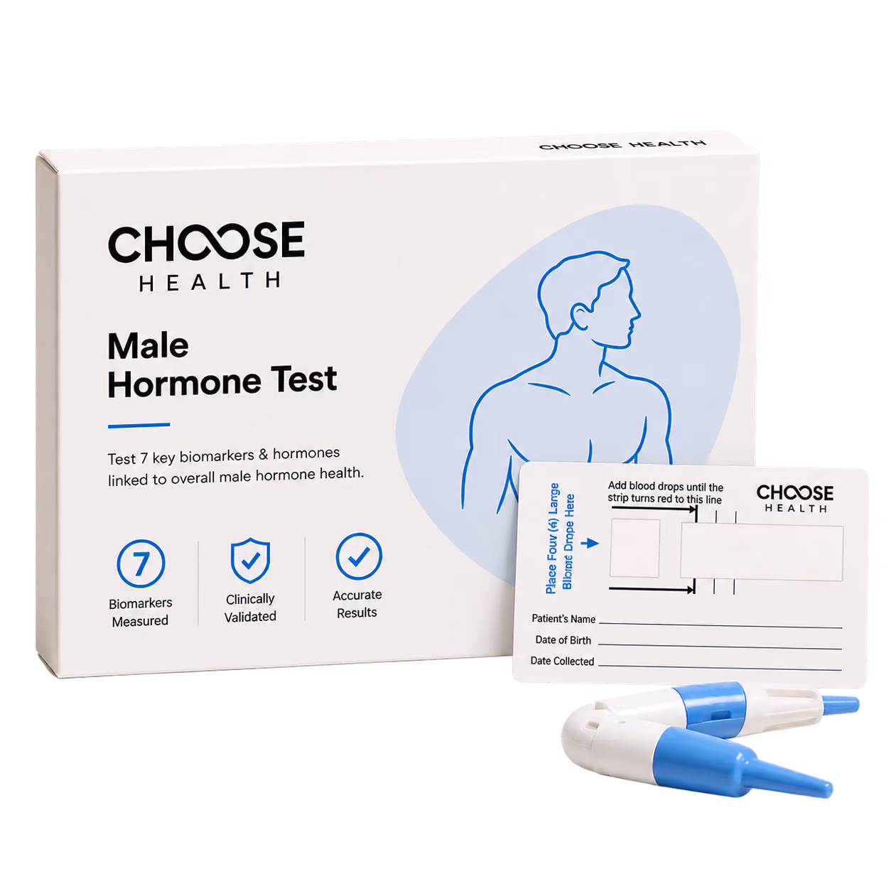 Choose health at-home male hormone function test