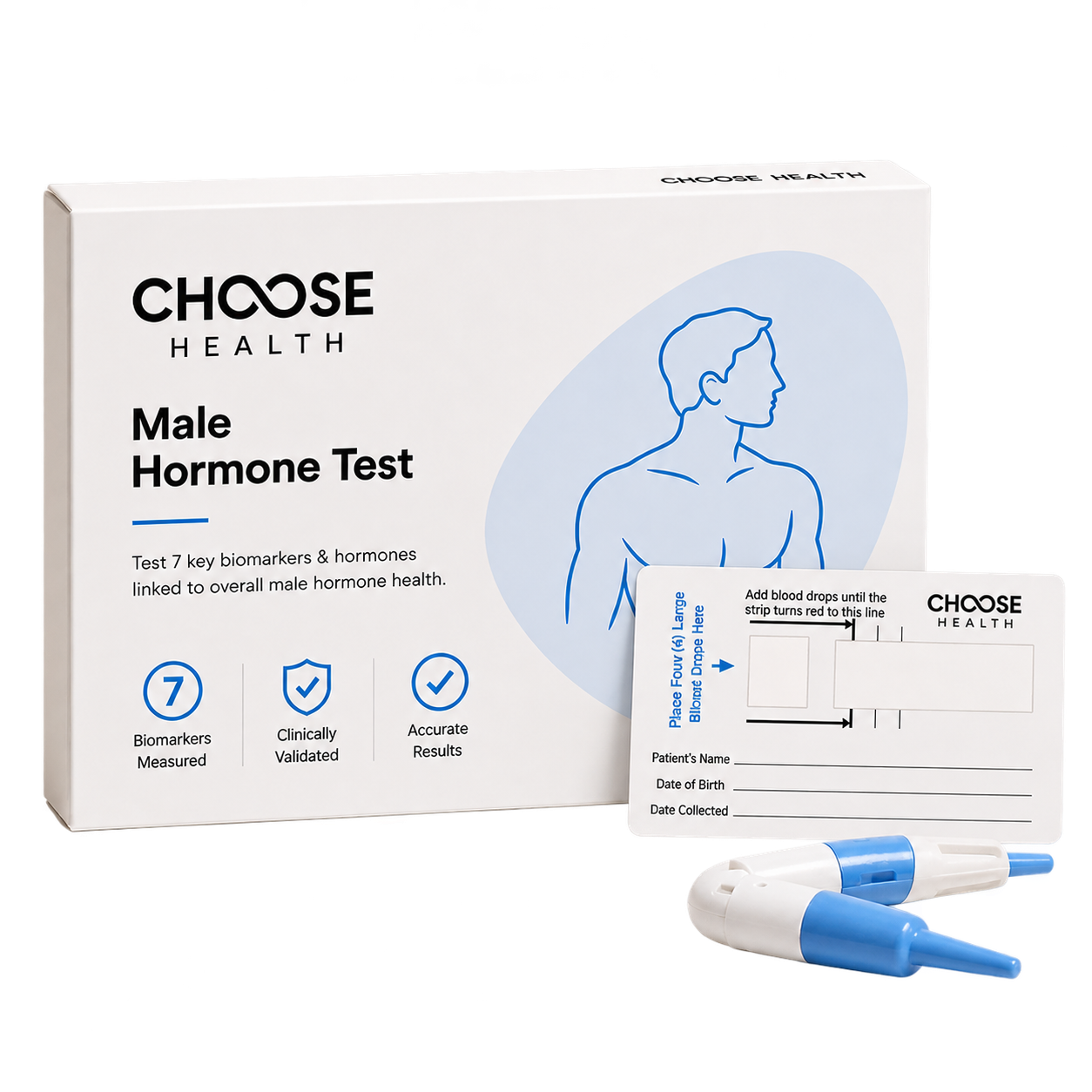 Choose health at-home male hormone function test
