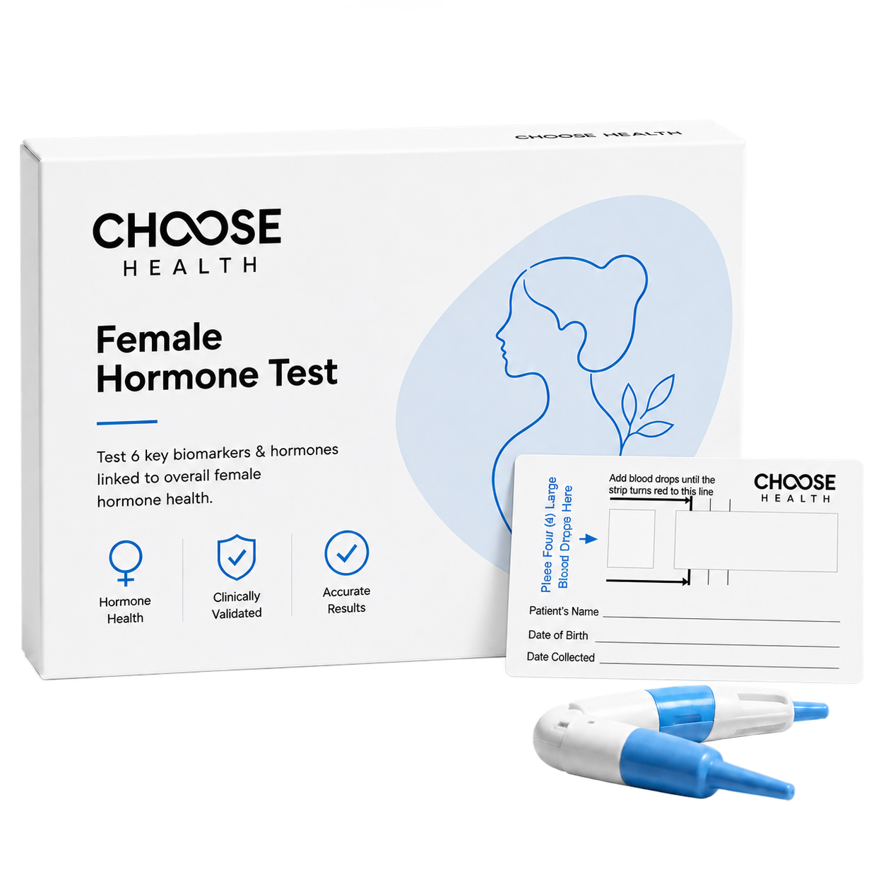 Choose health at-home female hormone function test