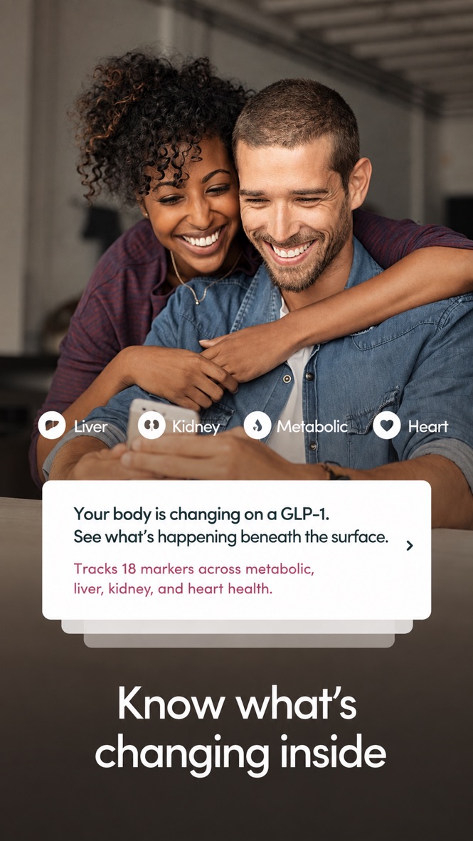 Couple reviewing health information together
