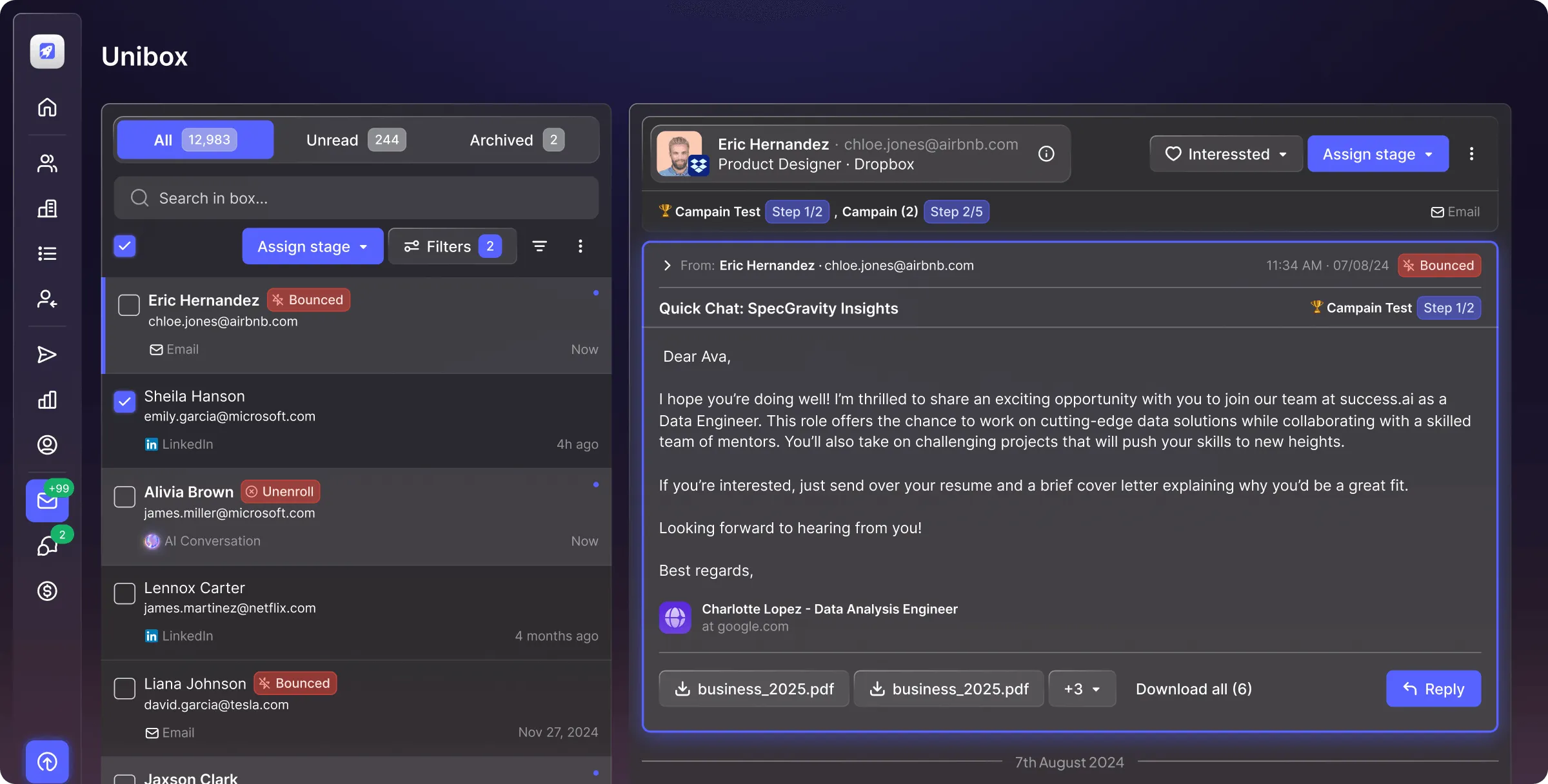 sending email banner image