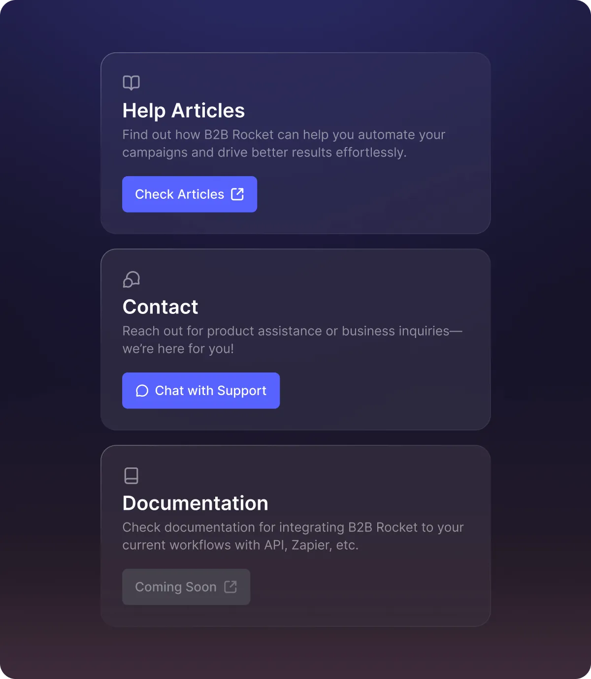 Unique B2B Rocket Advantages