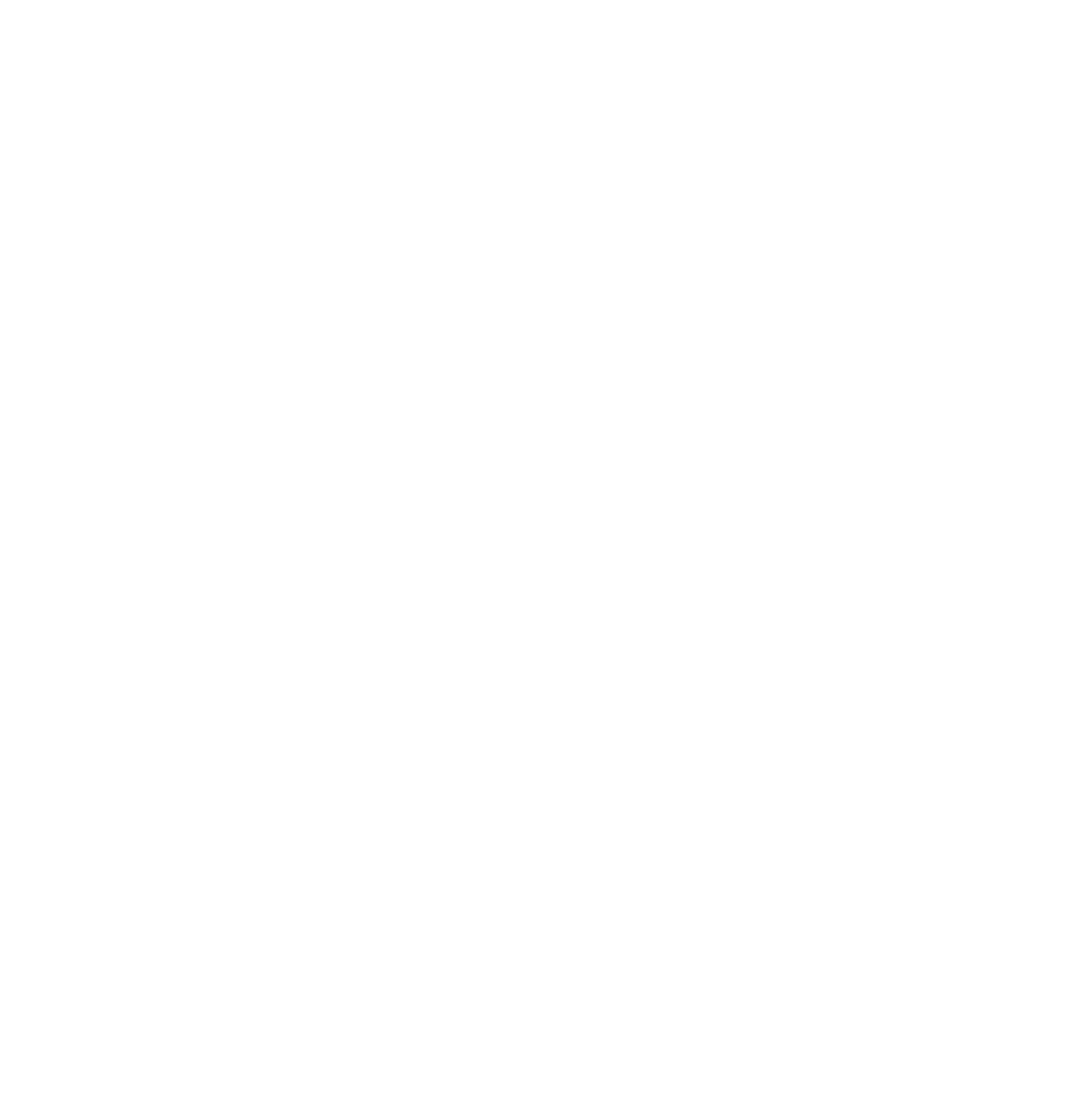 Abstract black and white geometric pattern with four curved shapes forming a symmetrical design.