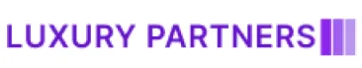 Luxury Partners company logo in purple text with three purple bars.