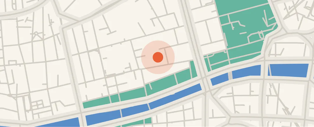 Location of the Organization on a map