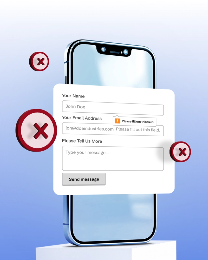 Accessible Webflow Form Error Messaging by Graceful Web Studio