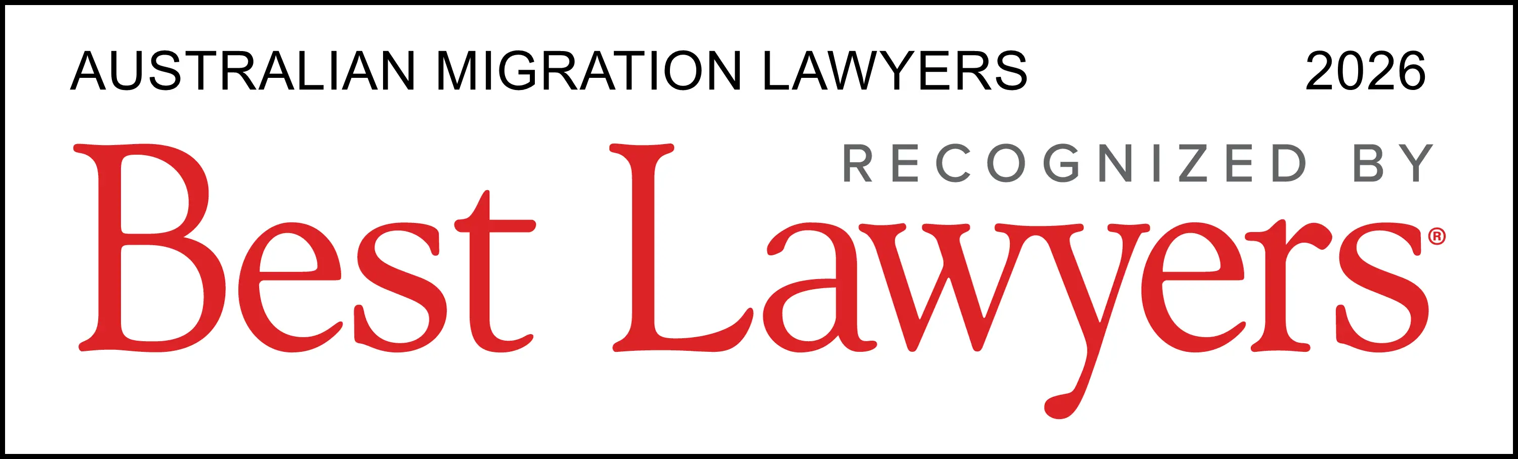 Recognised by Best Lawyers 2026