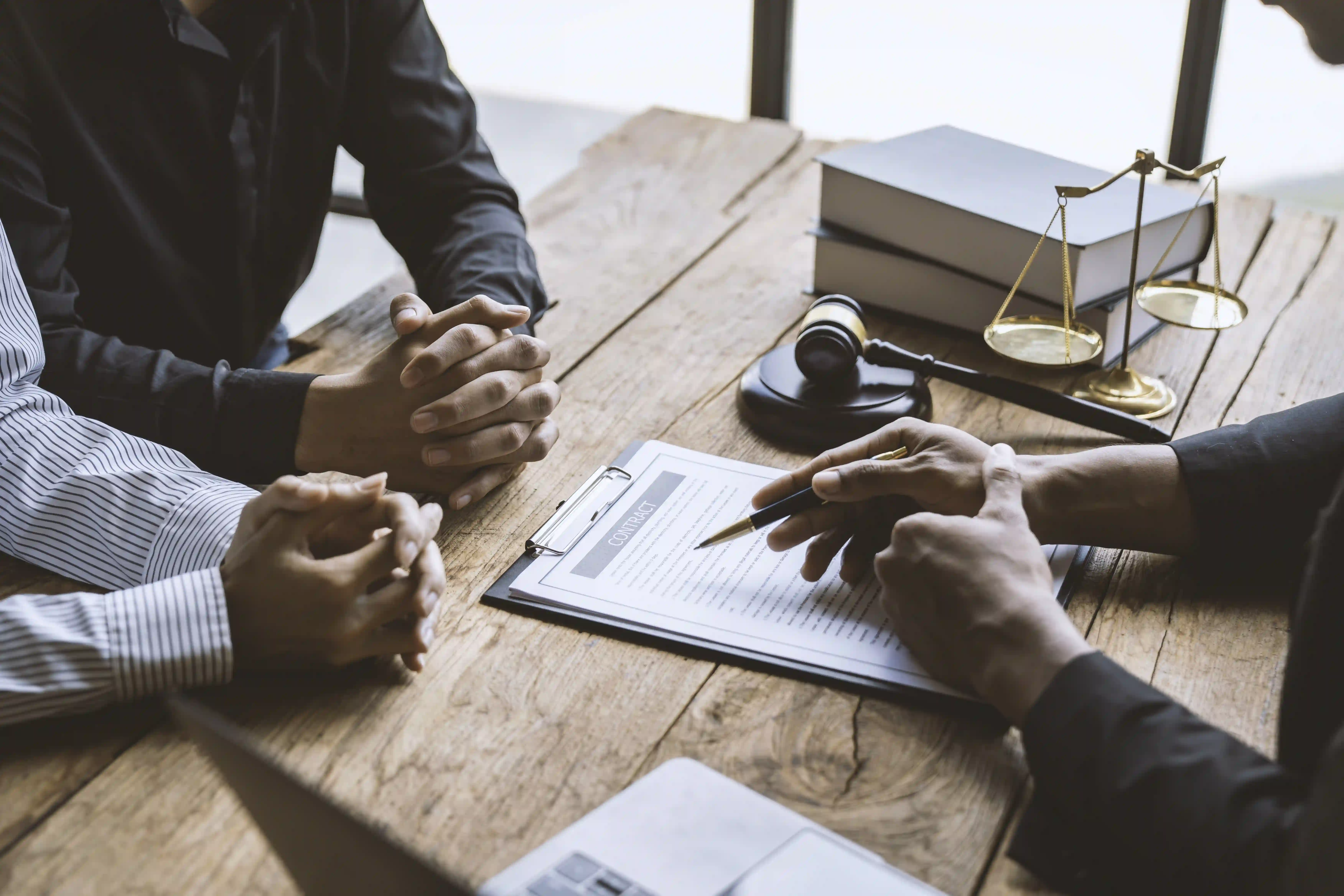 Contract negotiations between parties with legal representatives