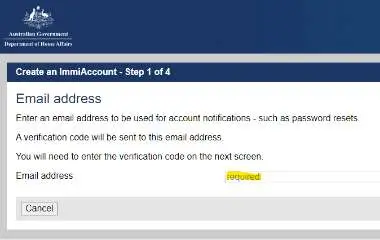 Create an ImmiAccount