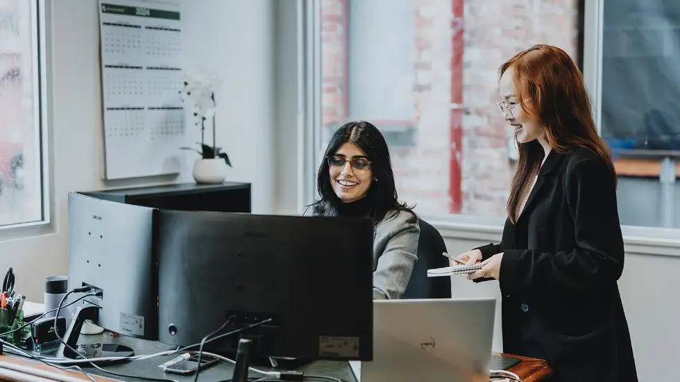 Two woman Australian Lawyers Meeting