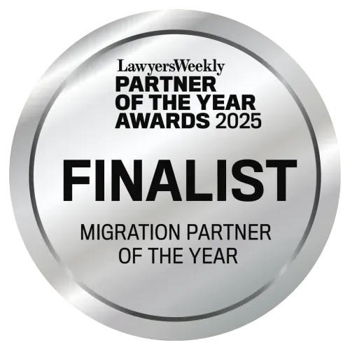 Lawyers Weekly Partner of the Year Awards 2025 Finalist - Migration Partner of the Year