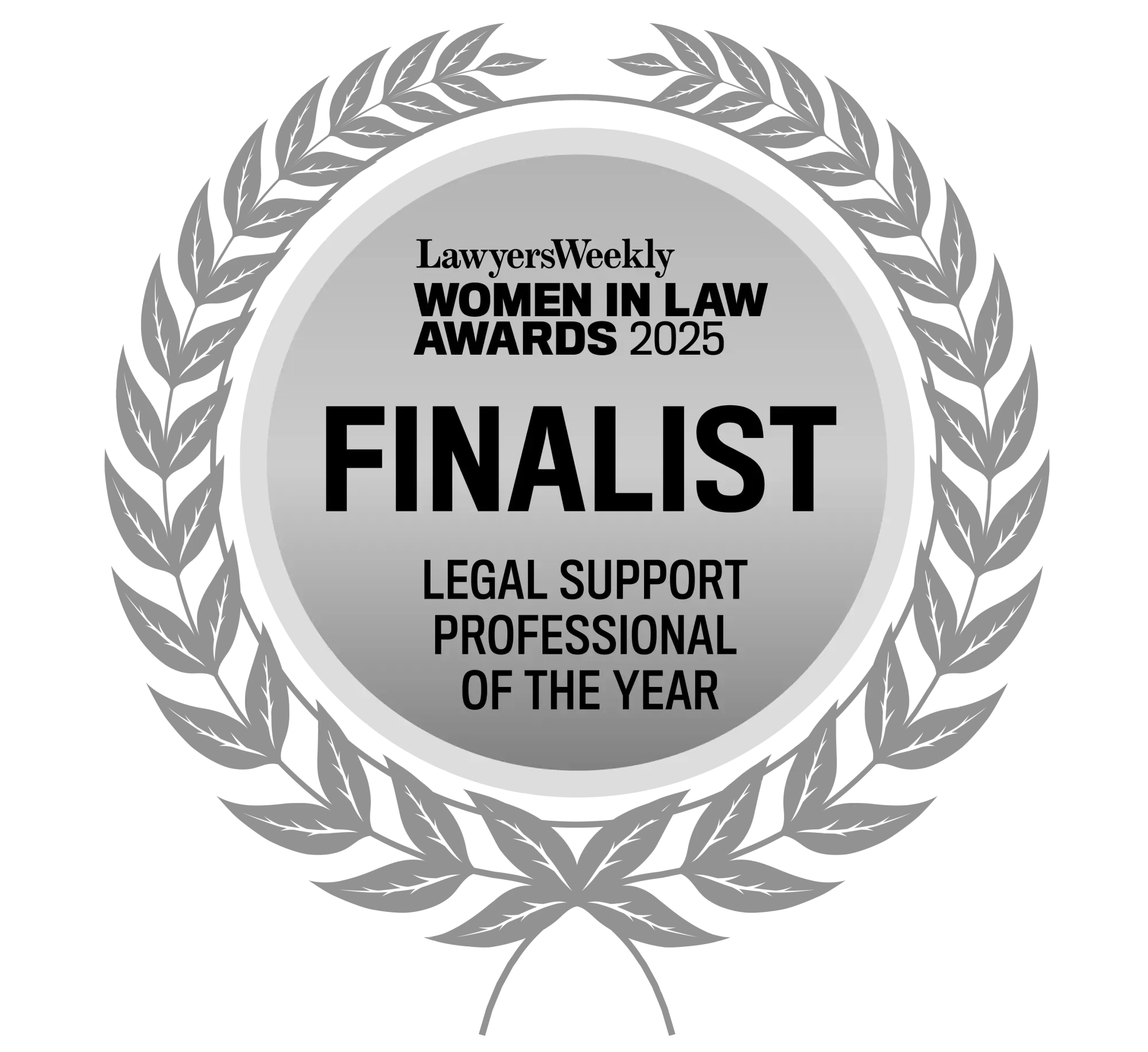 Lawyers Weekly Women in Law Awards 2025 Finalist - Legal Support Professional of the Year