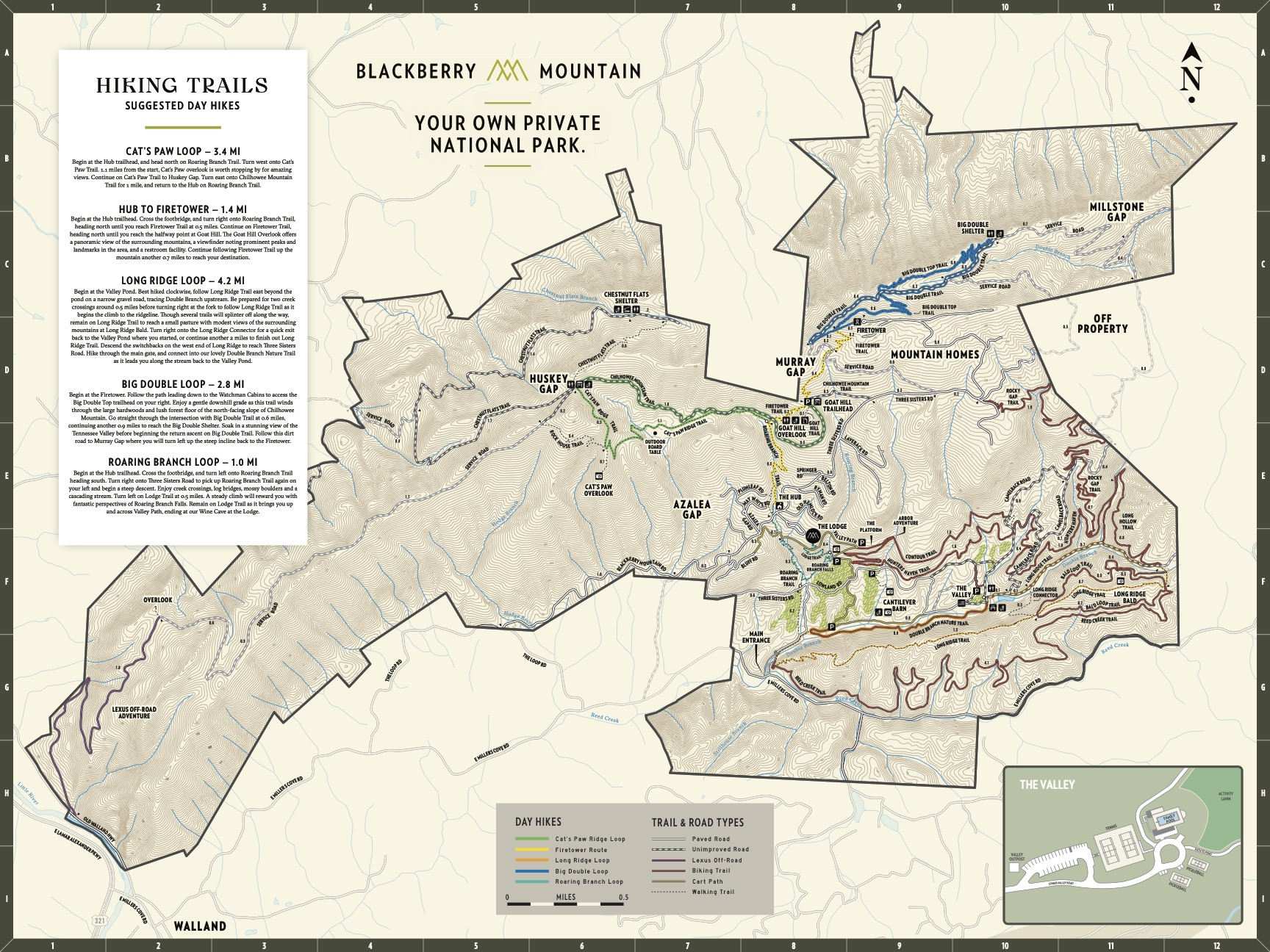 Blackberry Mountain map