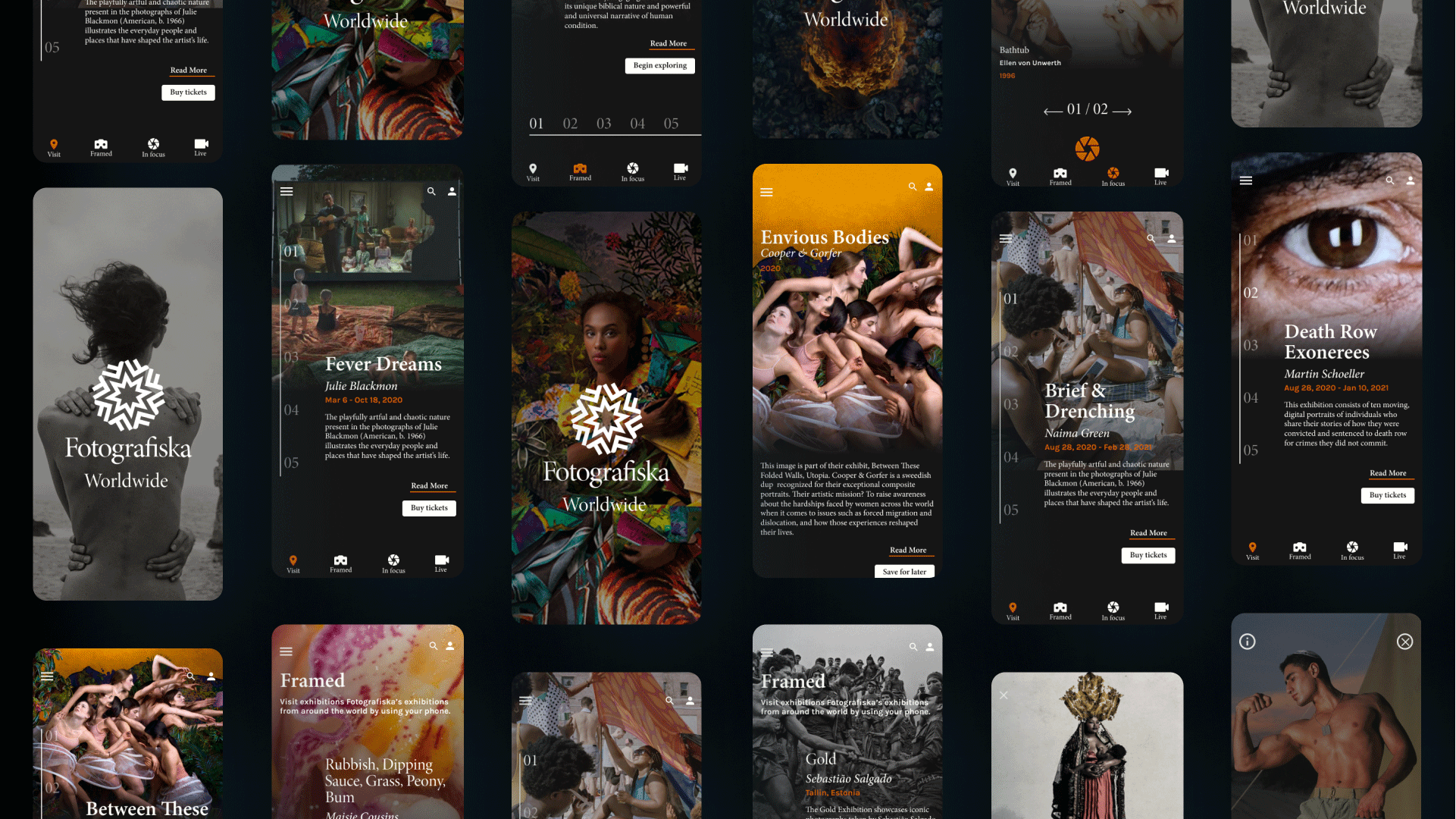 Collection of images showcasing various designs for this project. 