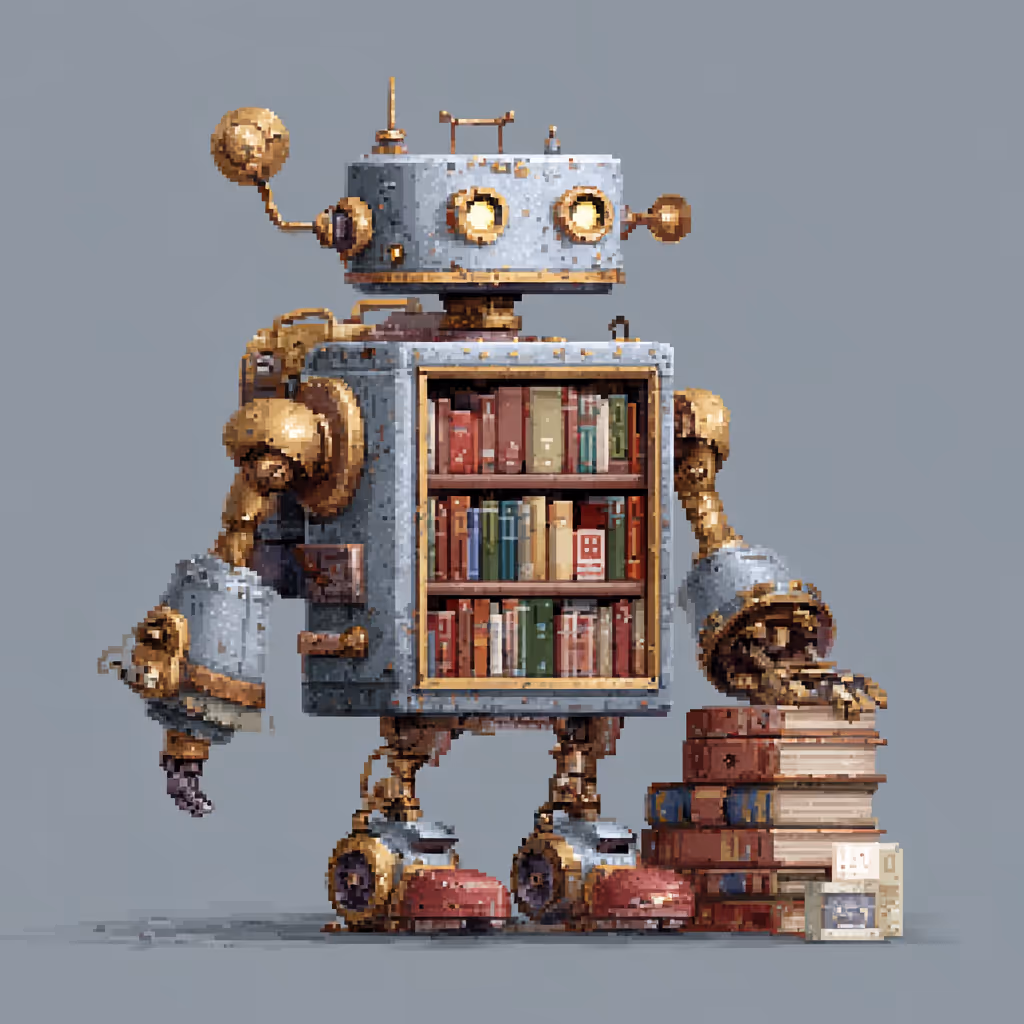 An artificial intelligence bookcase