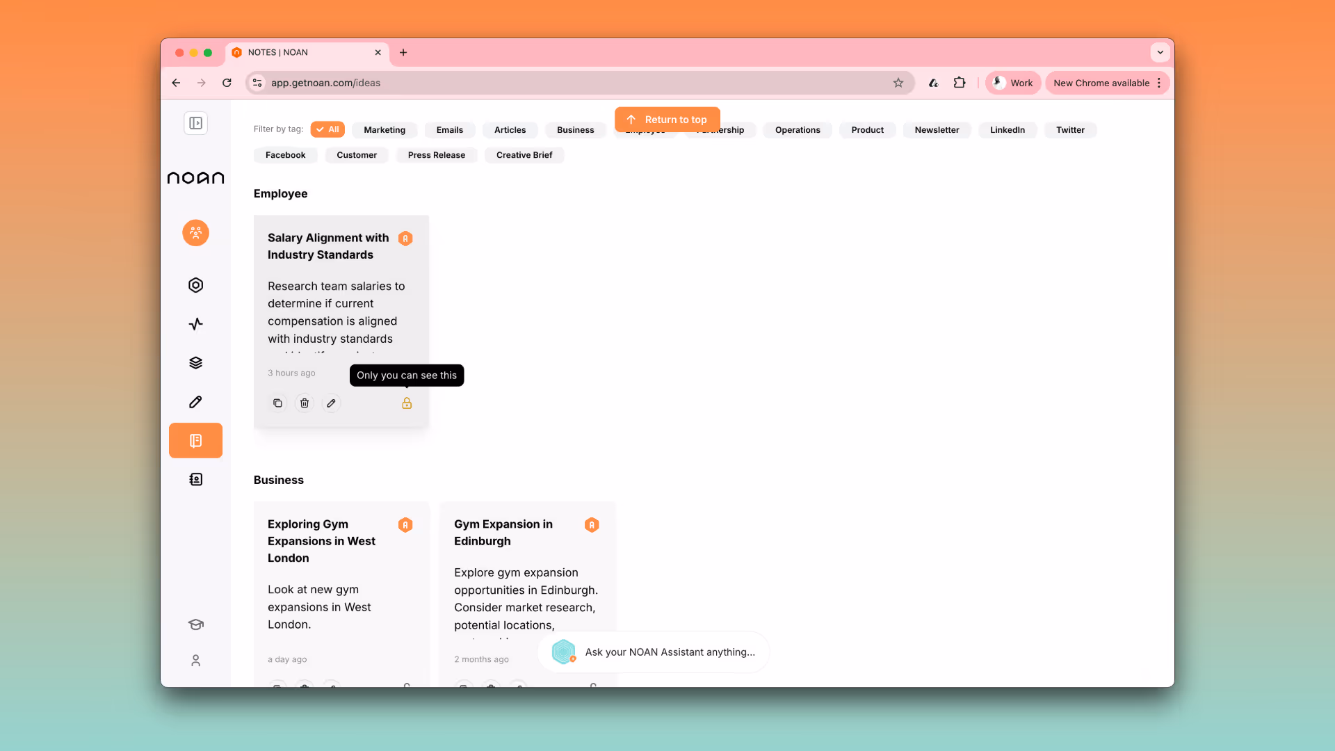 Private Notes Release Image