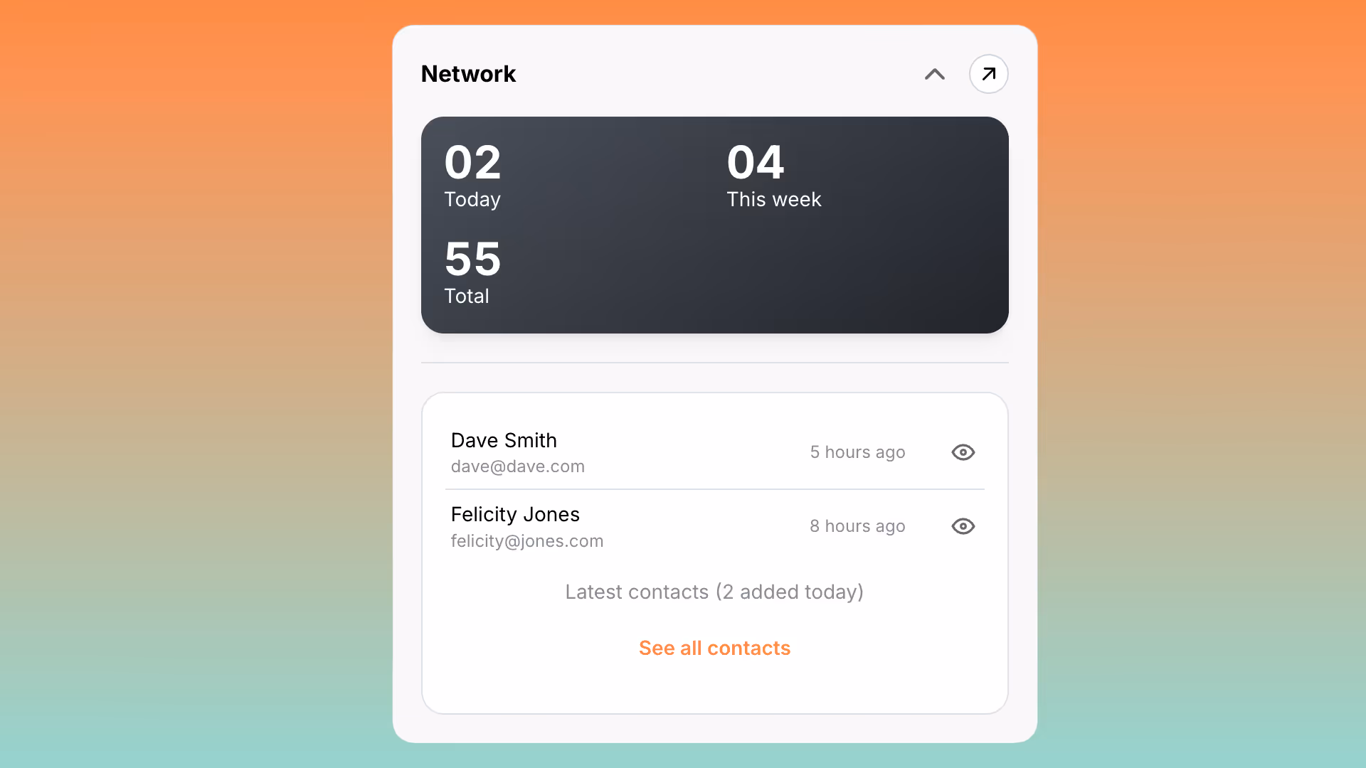 NOAN Network Widget Release Image