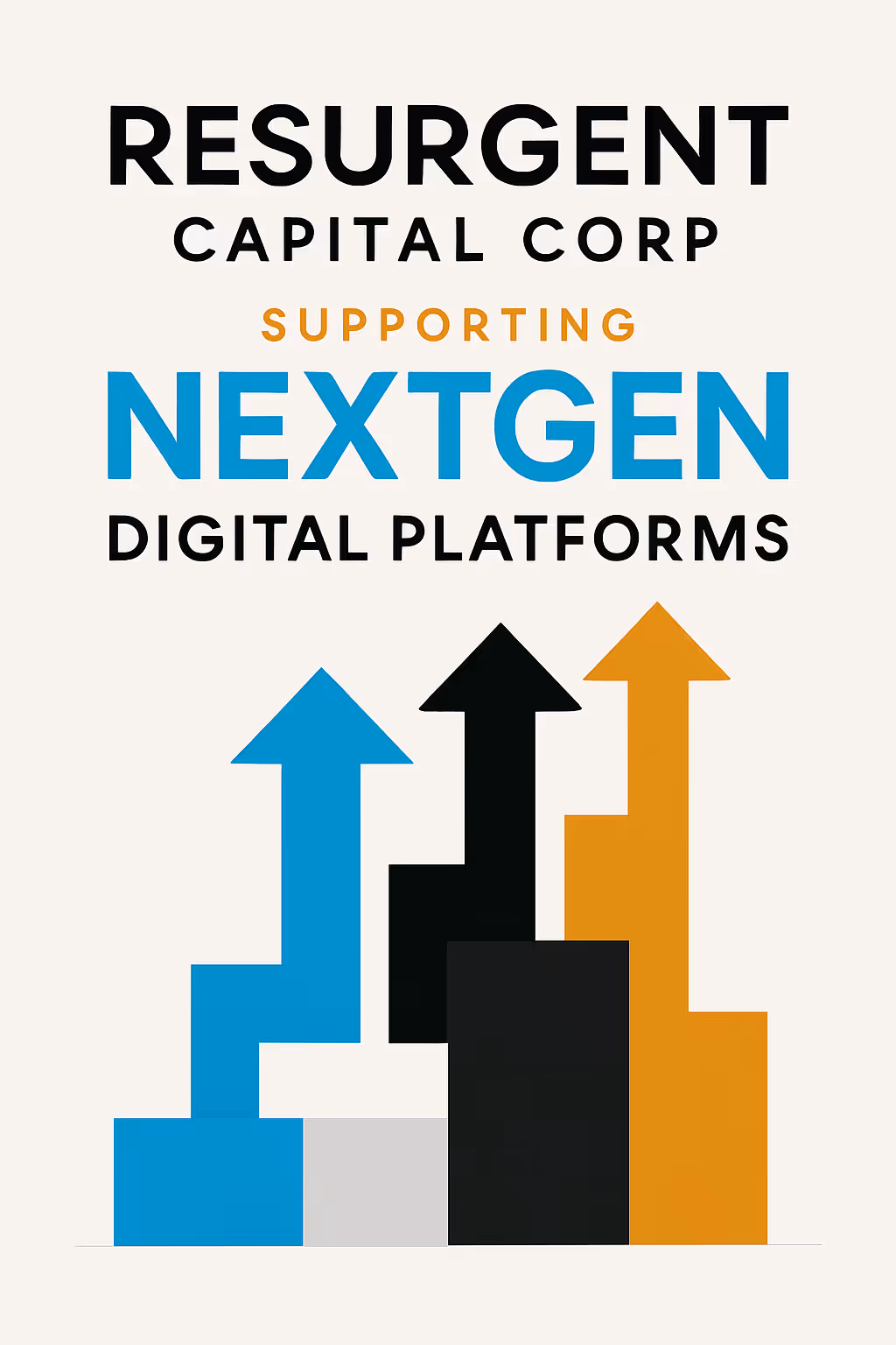 Resurgent Capital supporting NextGen with upward growth arrows.