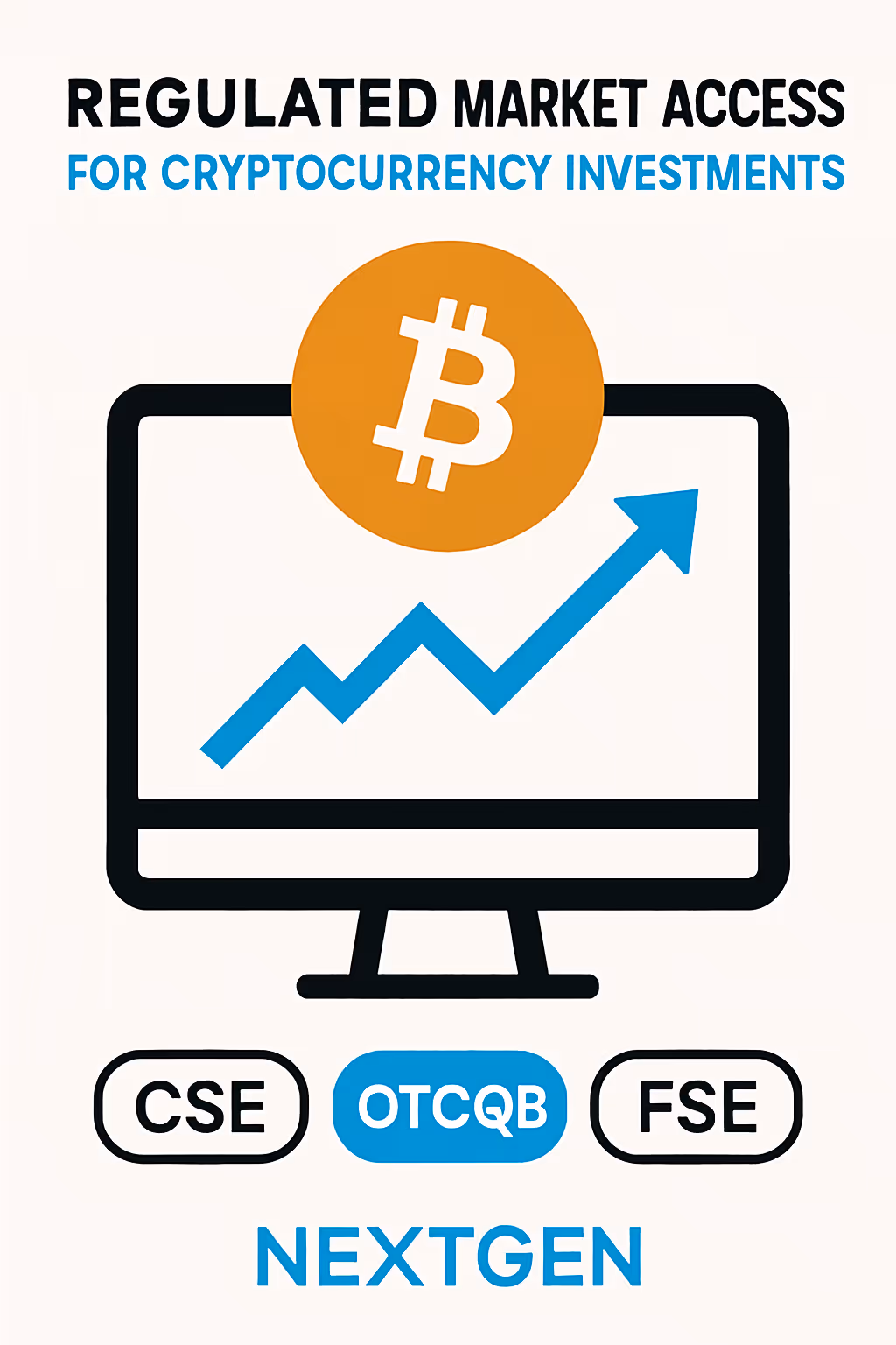 Regulated market access showing stock exchange symbols and transparency.