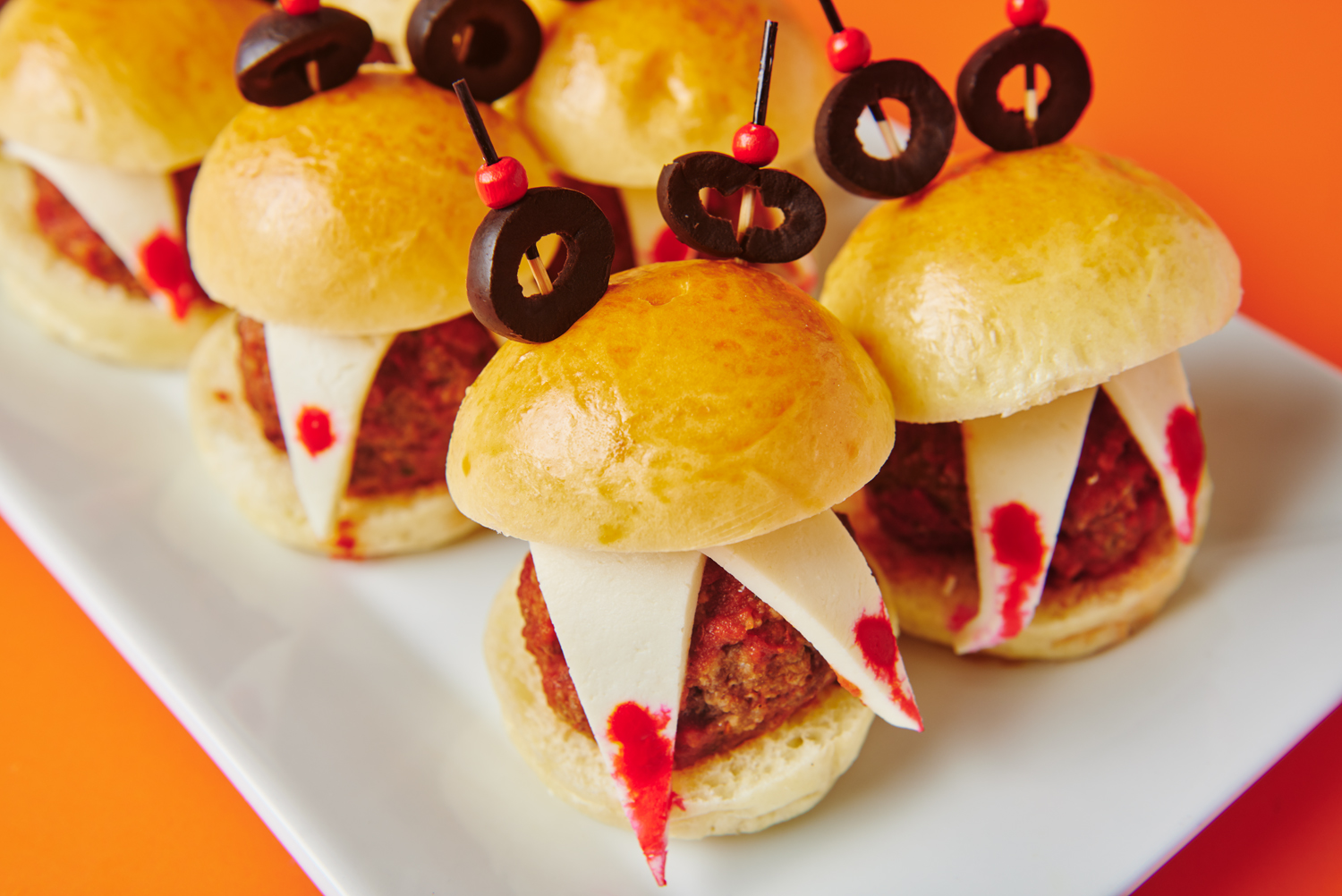 Monster meatball sliders