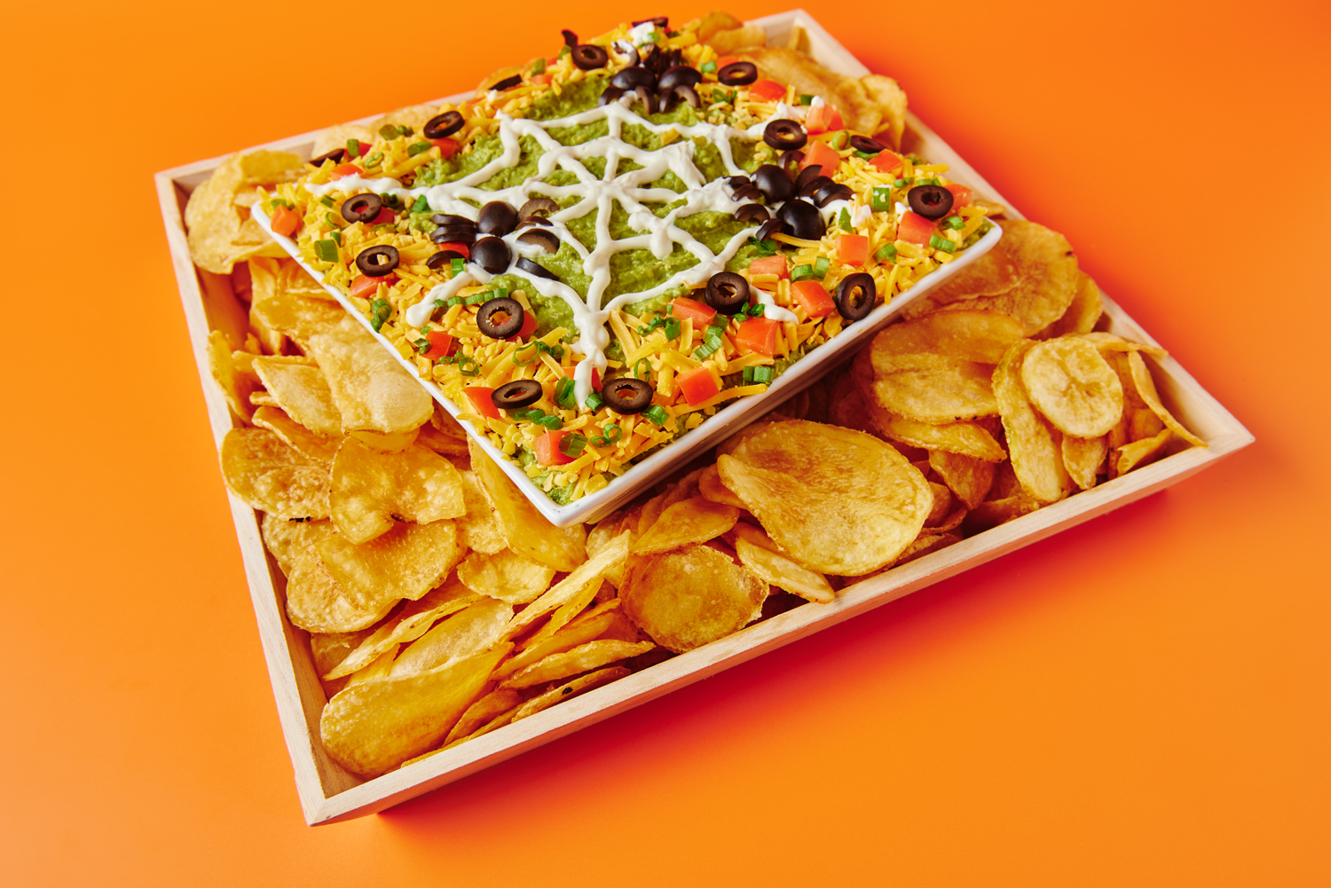Spider web layer dip