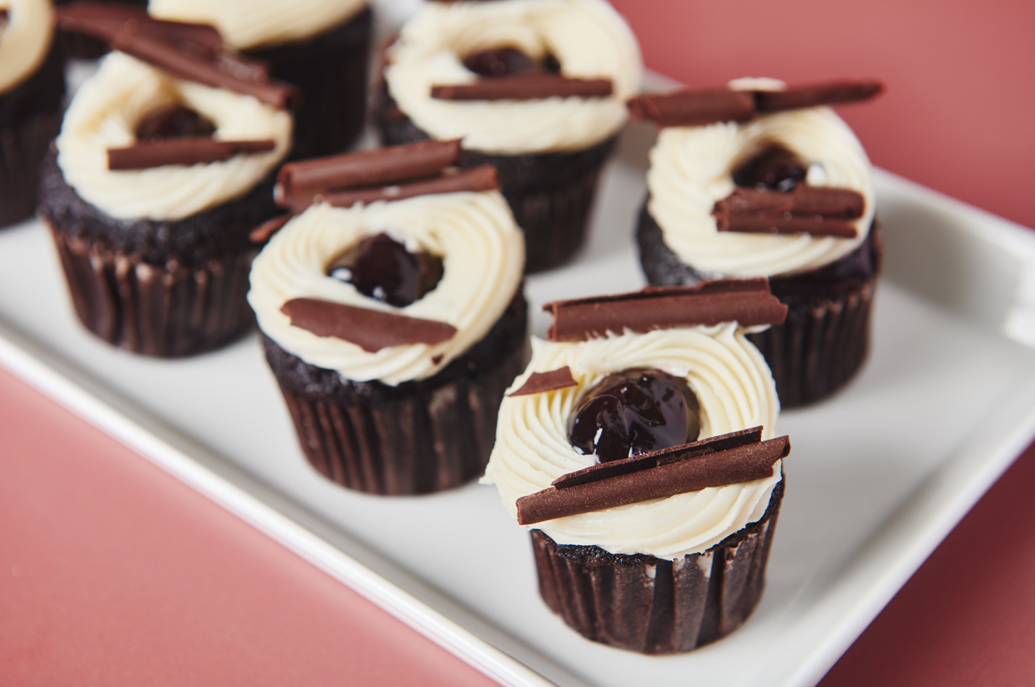 Mini Black Forest cupcakes