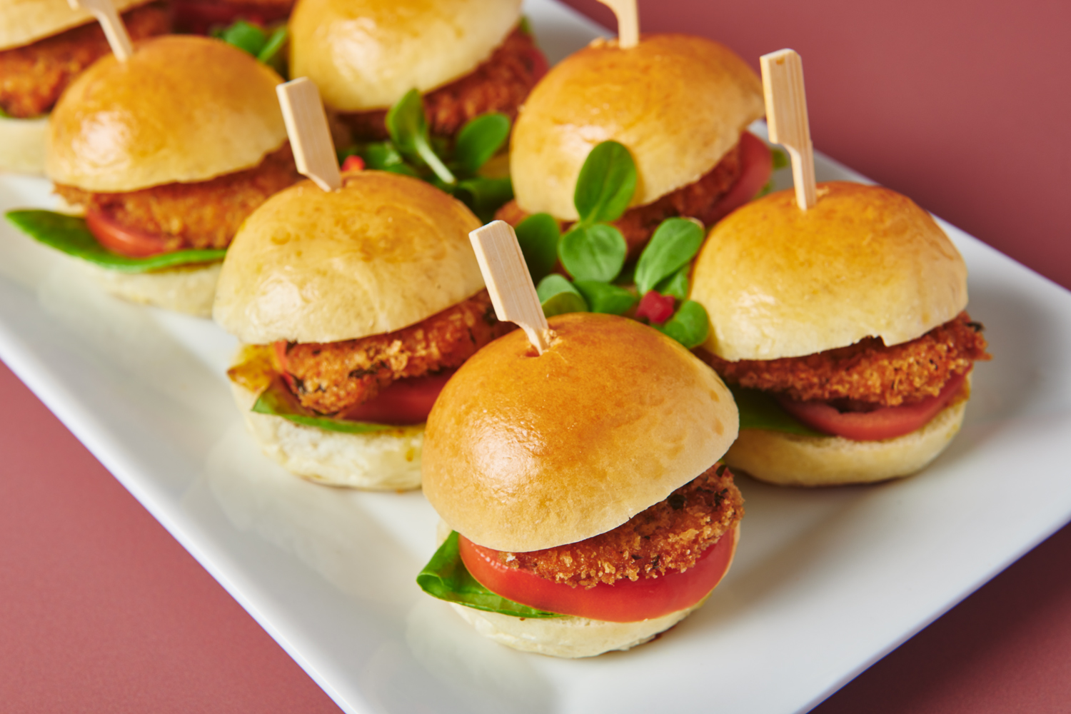 Chicken schnitzel sliders
