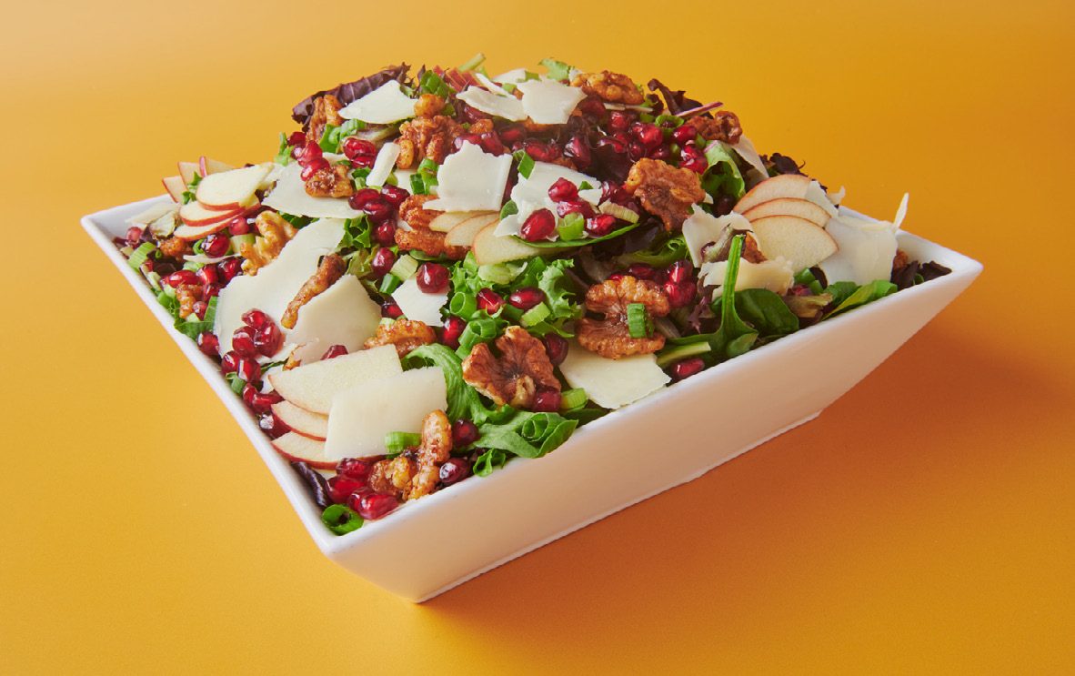 White cheddar and apple salad